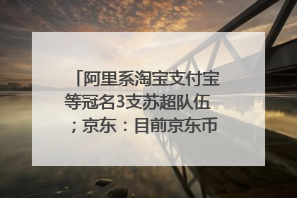阿里系淘宝支付宝等冠名3支苏超队伍；京东：目前京东币链科技并没有开始发行稳定币｜早资道