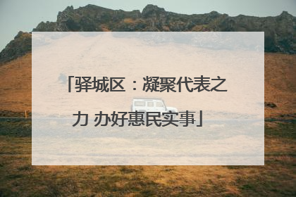 驿城区：凝聚代表之力 办好惠民实事
