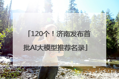 120个！济南发布首批AI大模型推荐名录