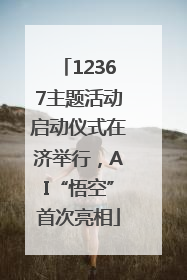 12367主题活动启动仪式在济举行，AI“悟空”首次亮相