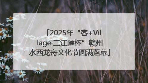 2025年“客+Village·三江匯杯”赣州水西龙舟文化节圆满落幕