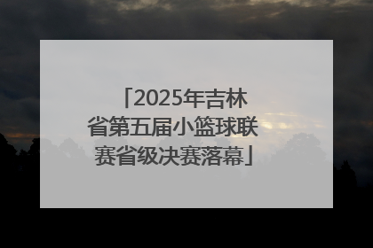 2025年吉林省第五届小篮球联赛省级决赛落幕