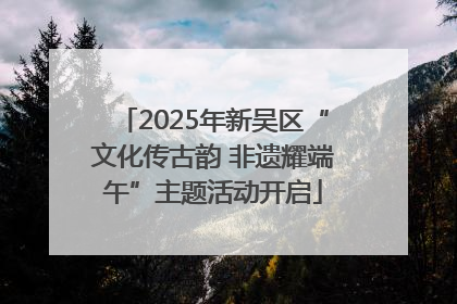 2025年新吴区“文化传古韵 非遗耀端午”主题活动开启